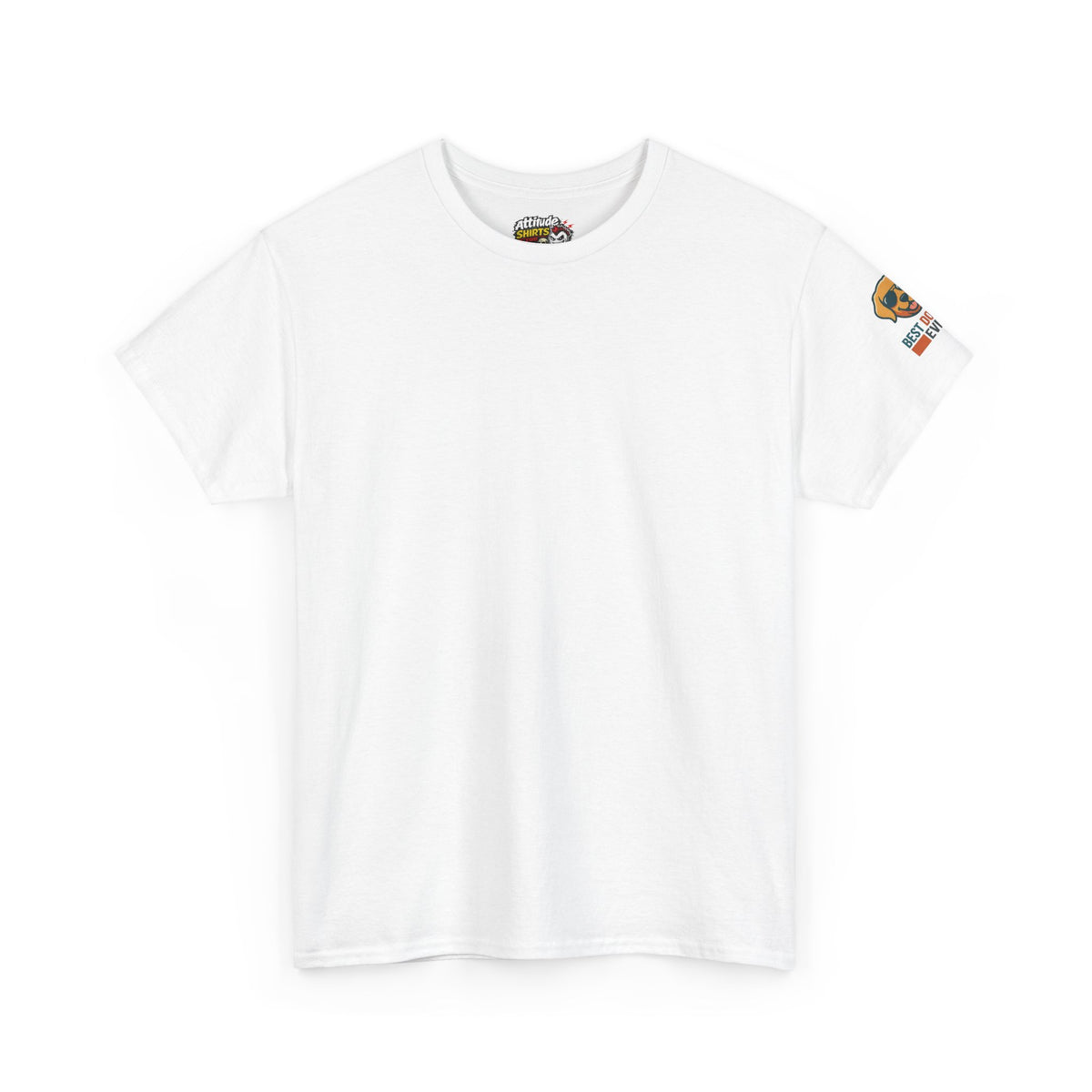 Color: White | Best Dog Dad Premium Graphic Tee