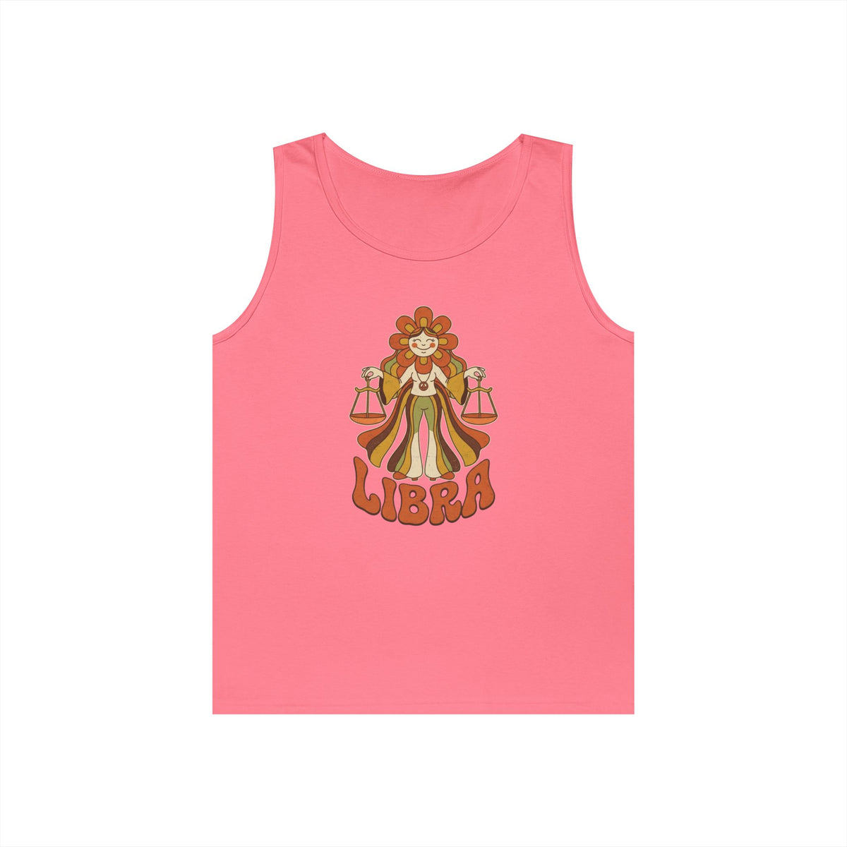 "Retro Mascot Groovy Libra" Tank Top