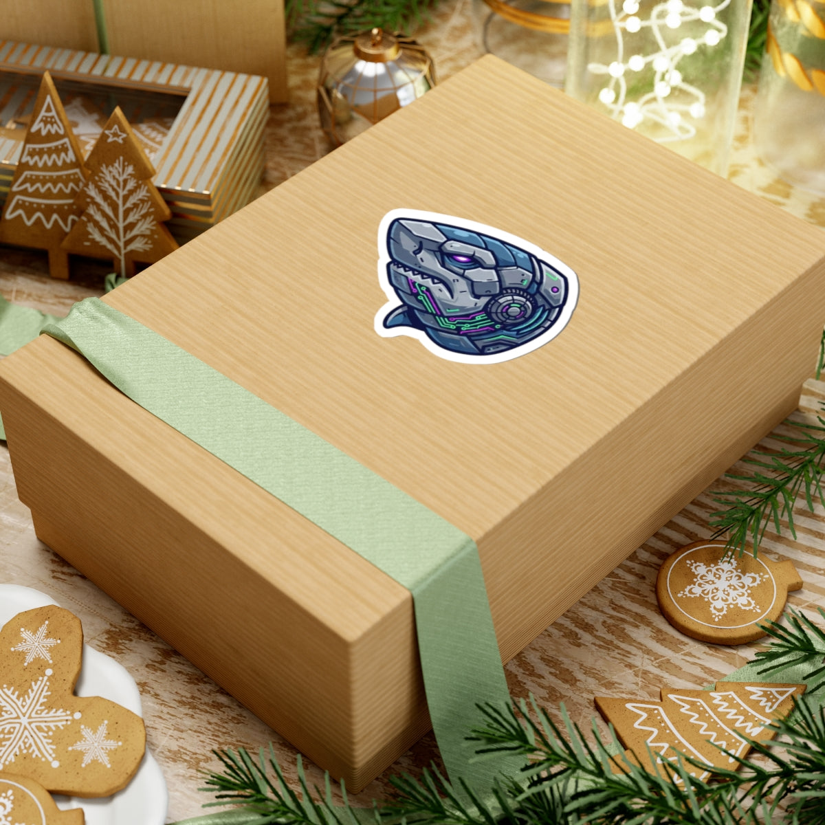 "Cyber Shark" Sticker