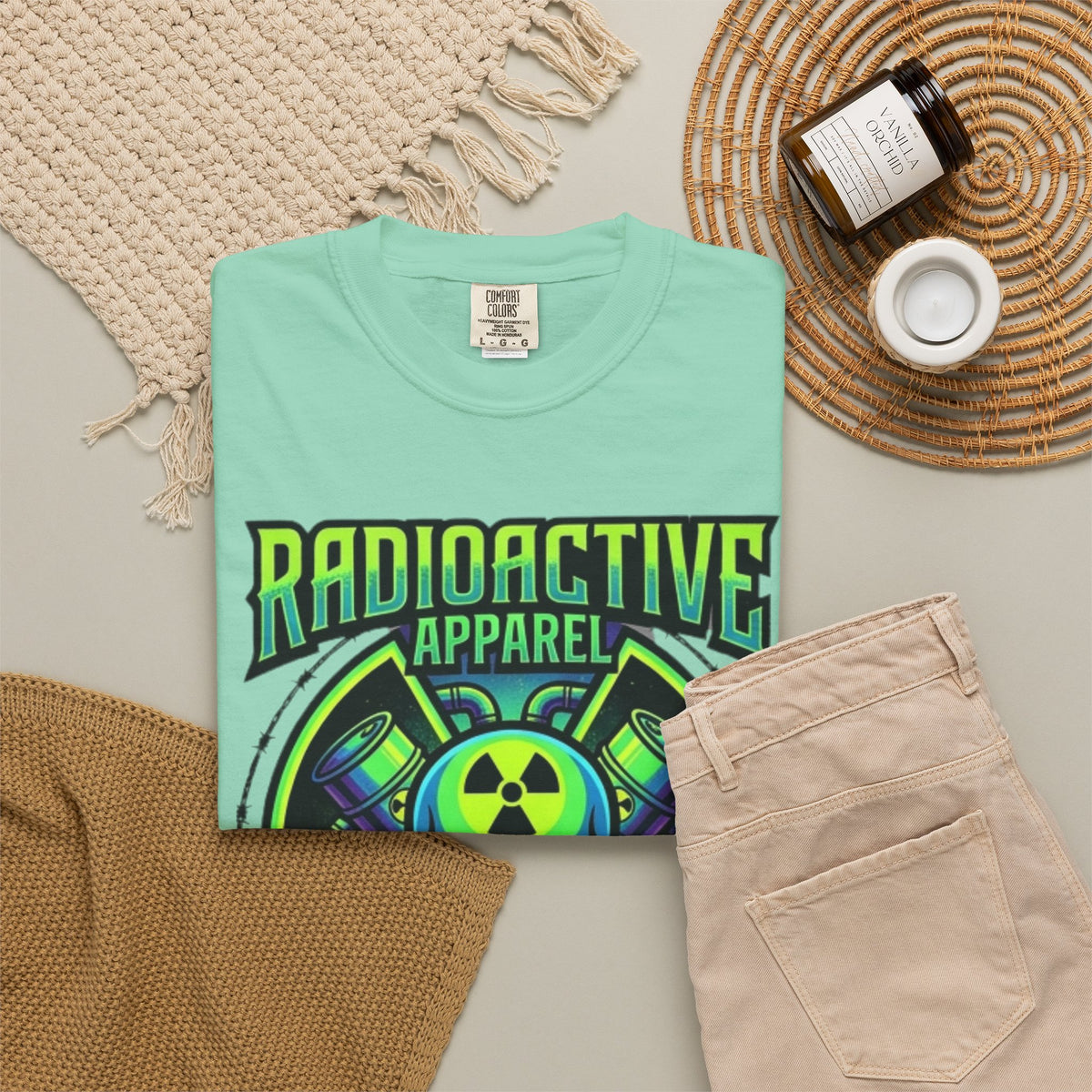 Radioactive Apparel Unisex Garment-Dyed Tee