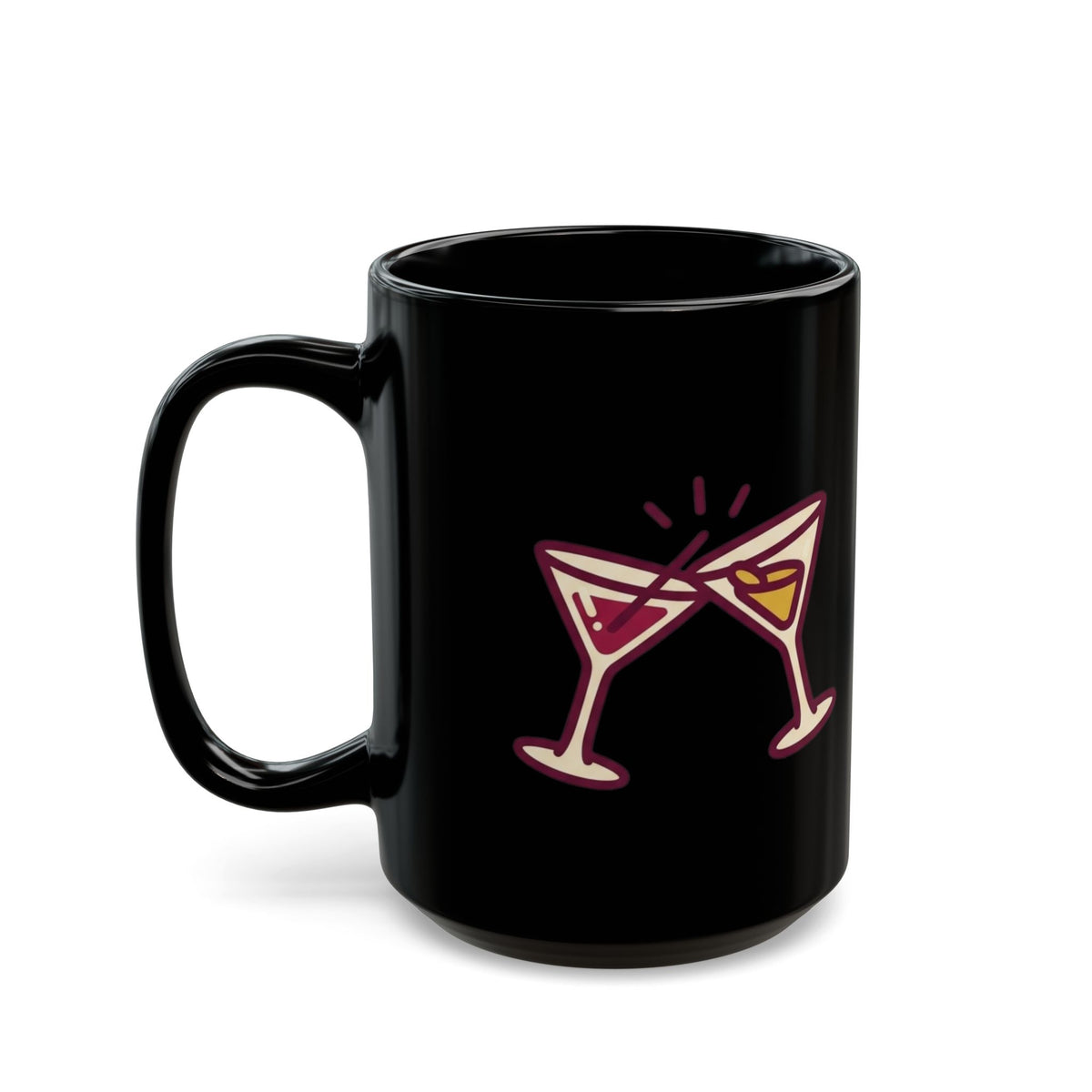 "Thanksgiving Regrets" Black Ceramic Mug — Graphic