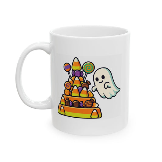 "Worship Candy" White Ceramic Mug — Graphic