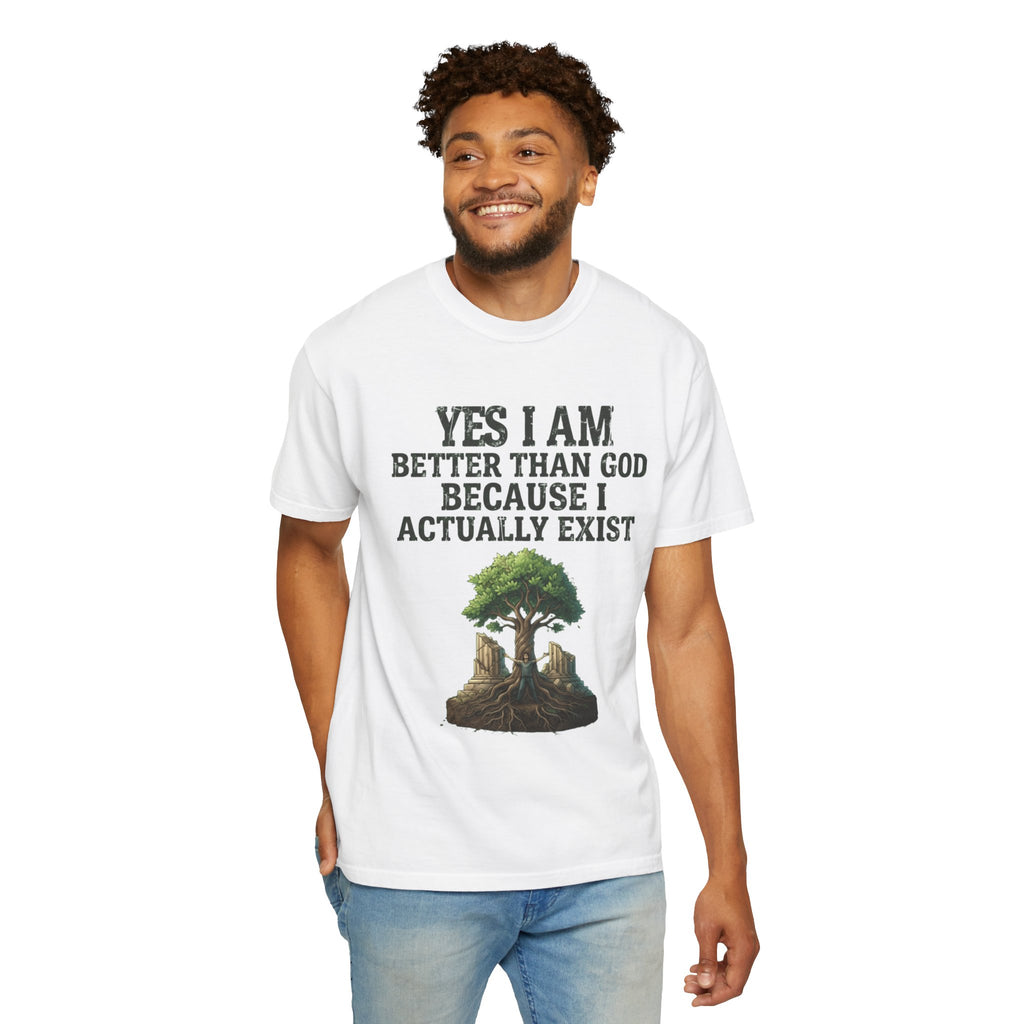 "I Exist" Unisex Garment-Dyed Tee