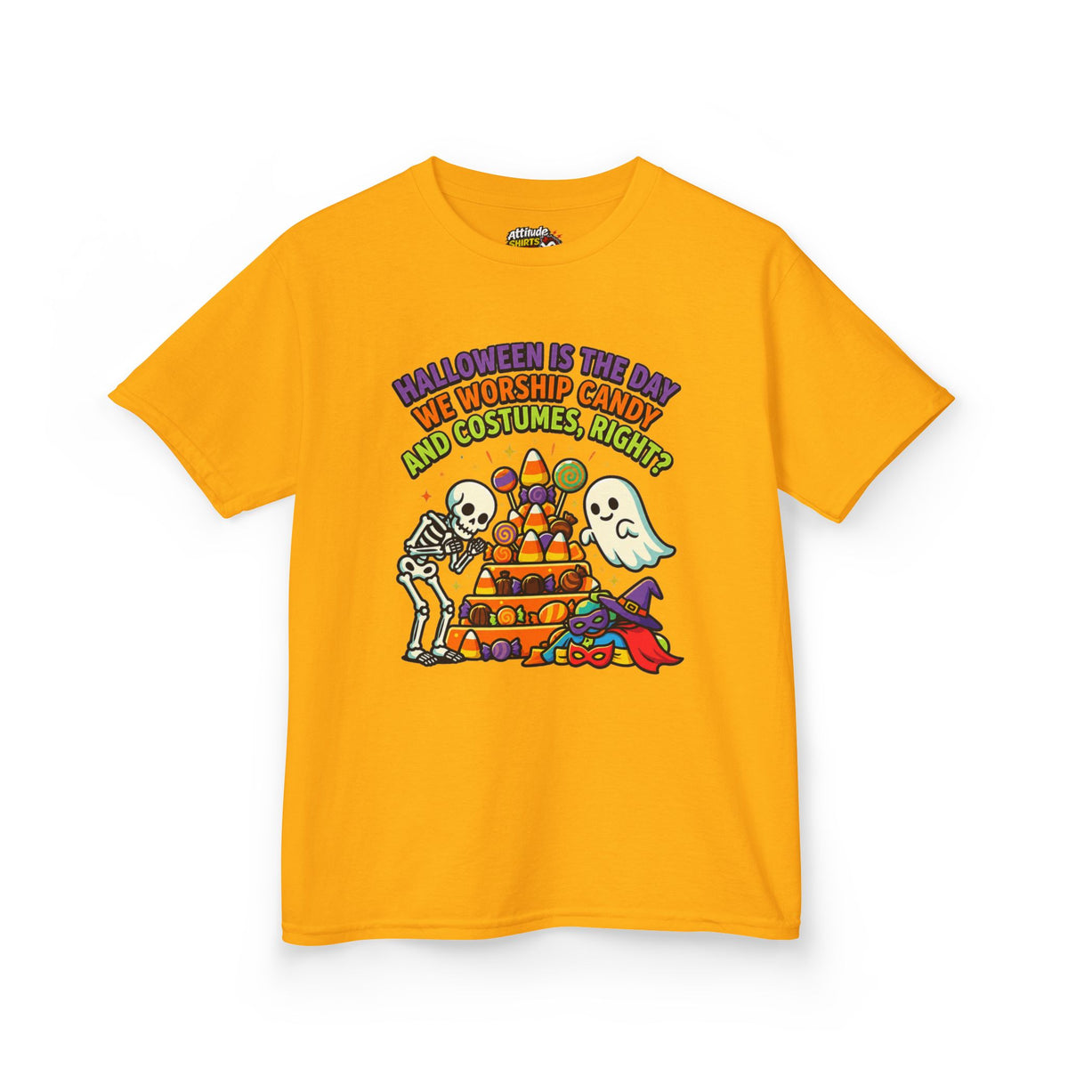 Color: Gold | Worship Candy Kids Tee