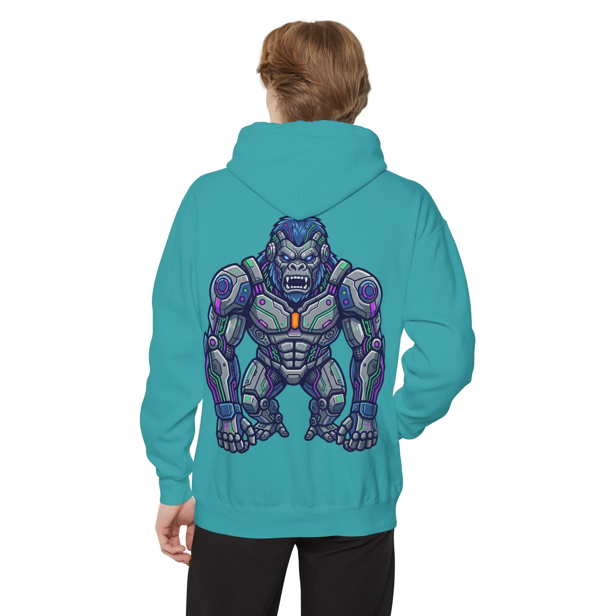 "Cyber Gorilla" Garment-Dyed Hoodie