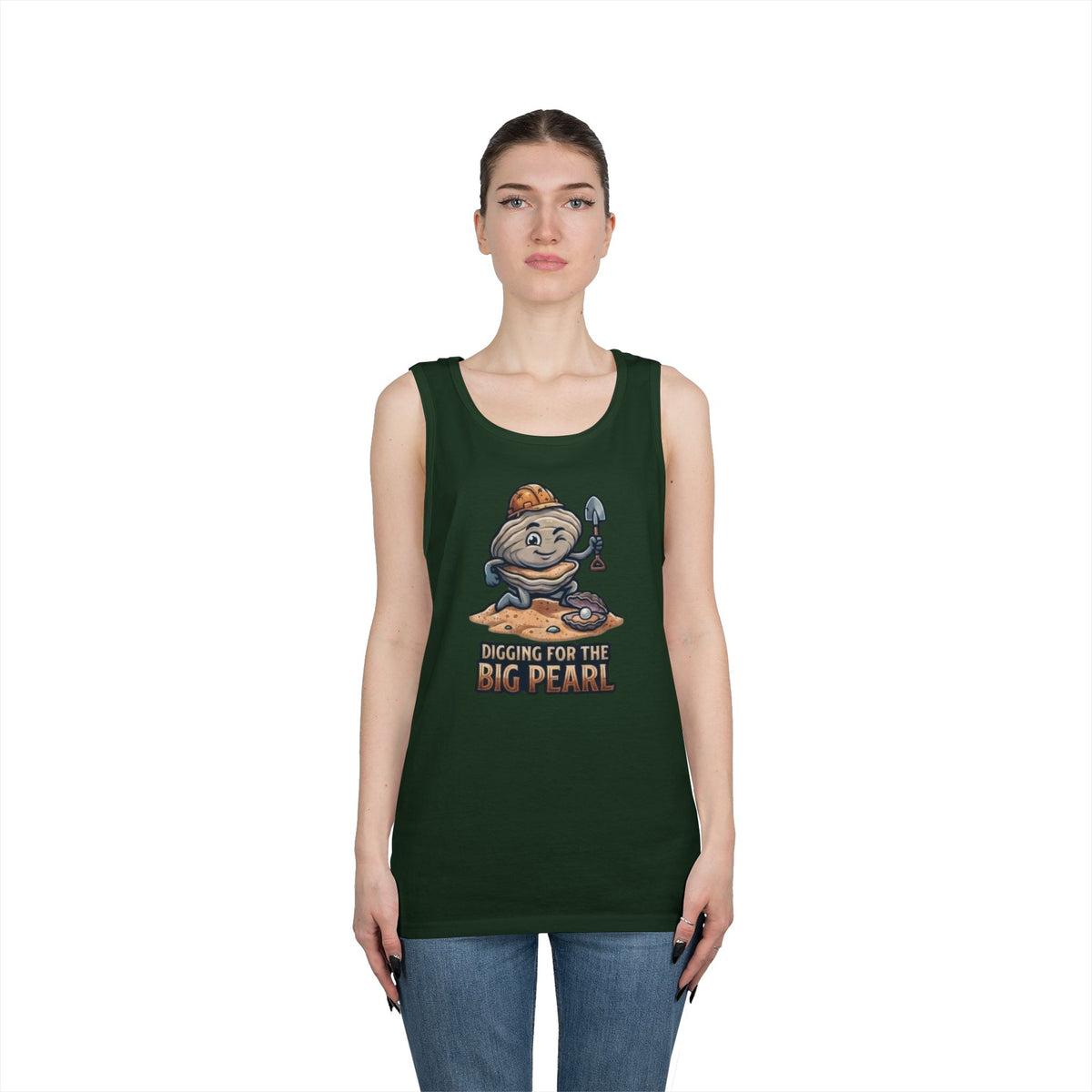 Color: Forest Green | Digging For The Big Pearl Tank Top