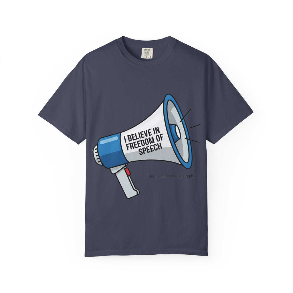 "Freedom of Speech" Unisex Garment-Dyed T-shirt