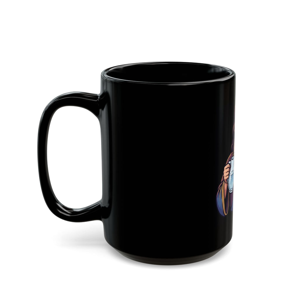 "Wine Expert" Black Ceramic Mug