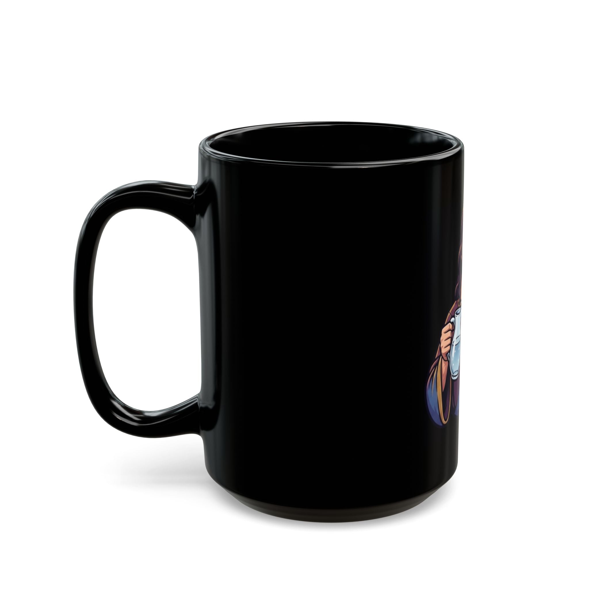 "Wine Expert" Black Ceramic Mug