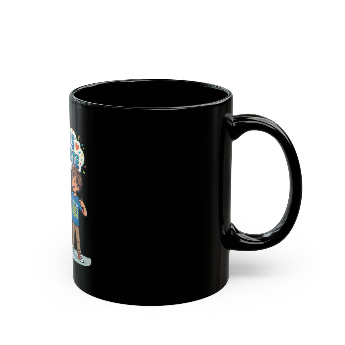 "Dad's Favorite" Black Ceramic Mug
