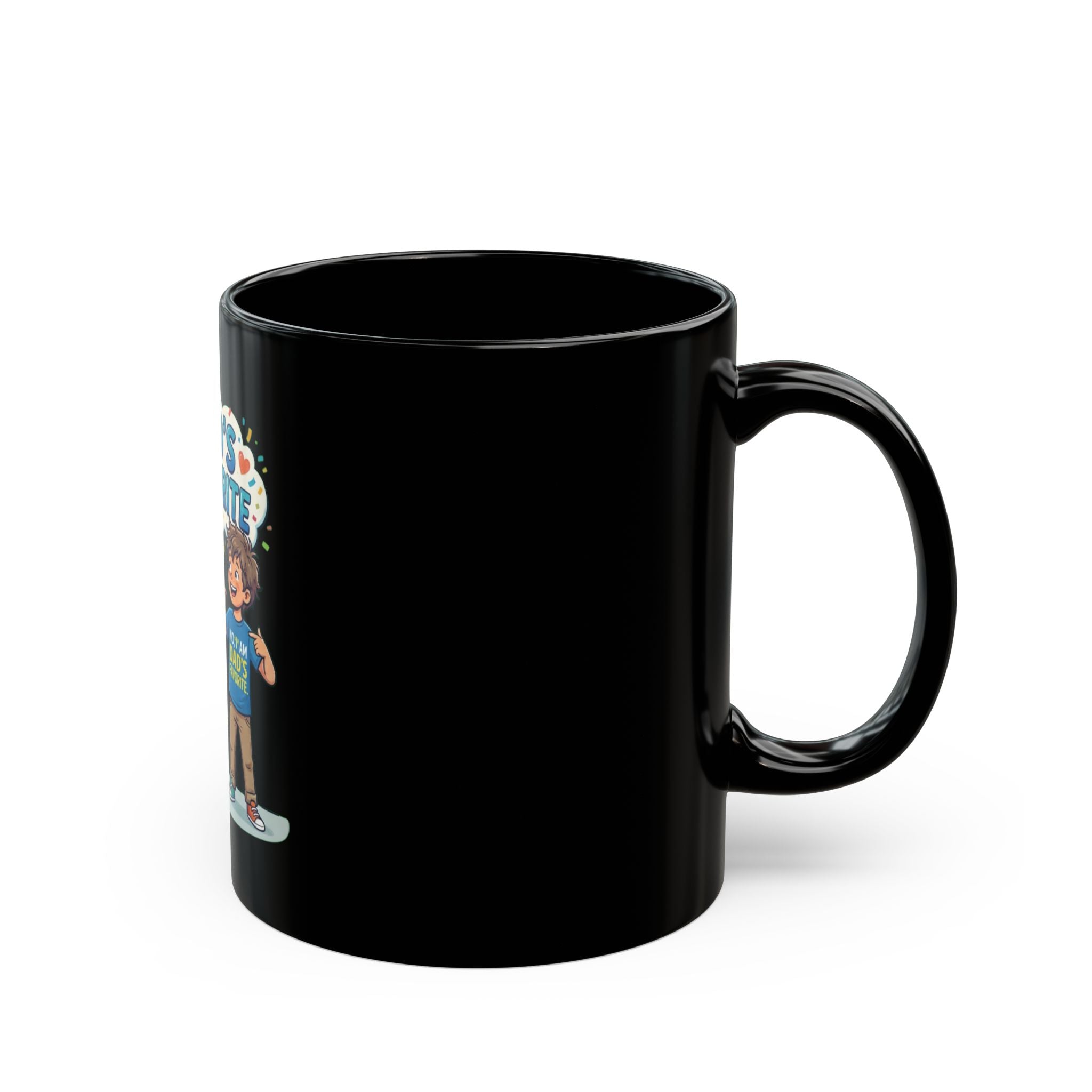 "Dad's Favorite" Black Ceramic Mug