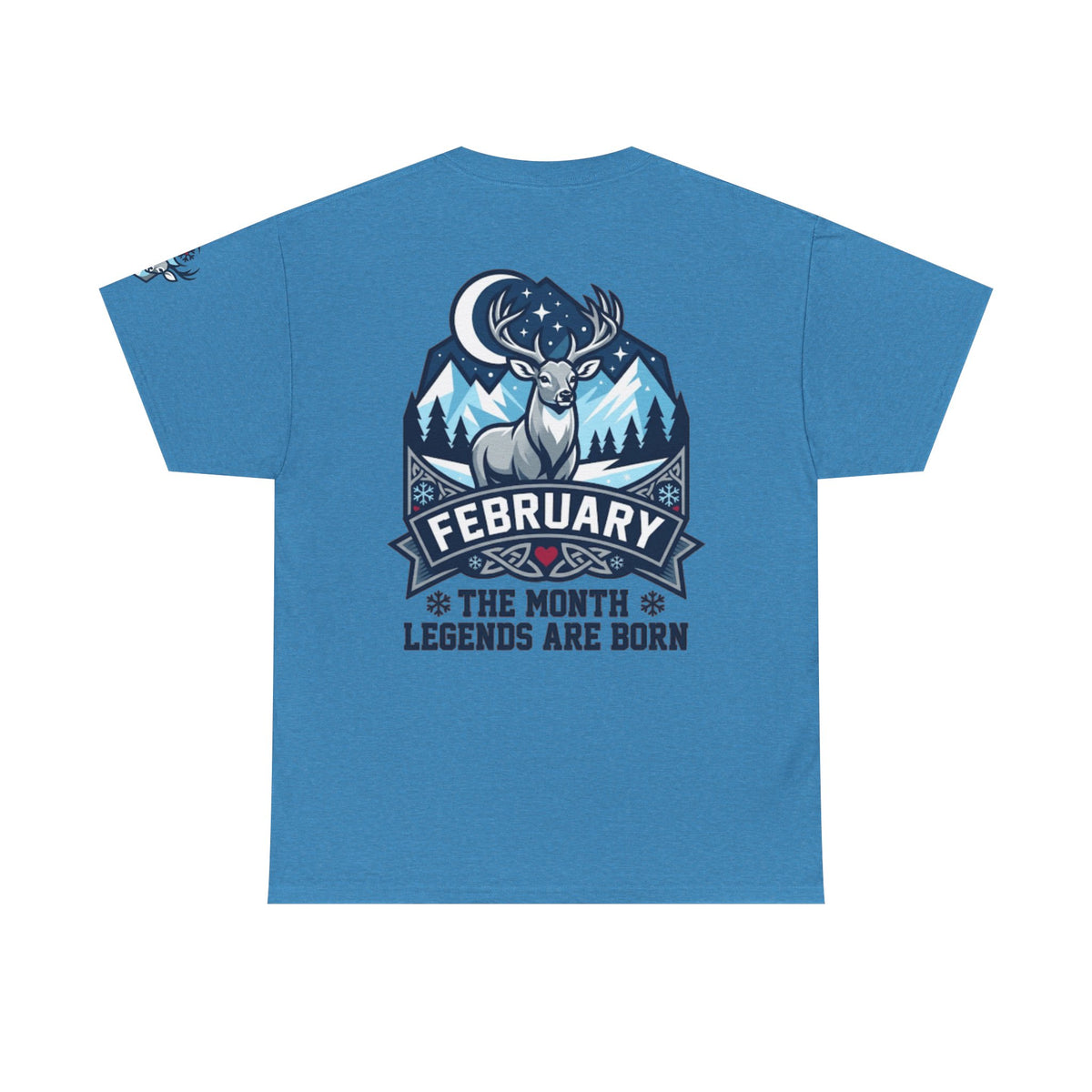 Color: Heather Sapphire | February Legend Premium Graphic Tee
