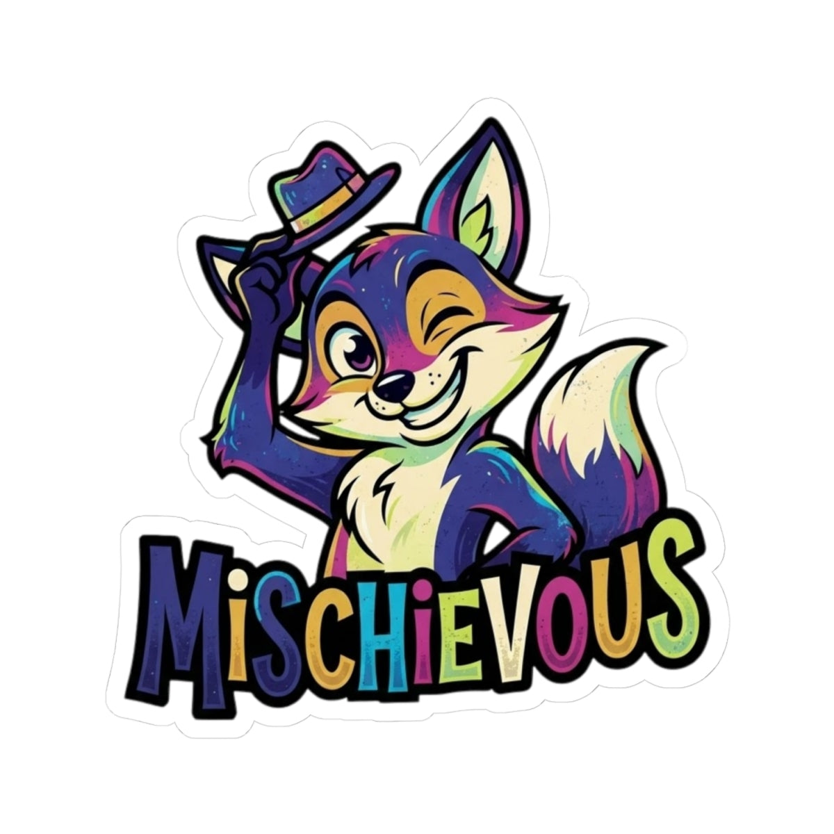 "Mischievous" Sticker — Main