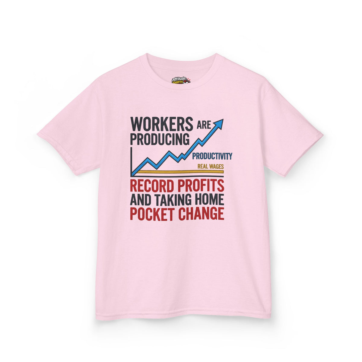 Color: Light Pink | Protest Series - Share The Value Kids Tee