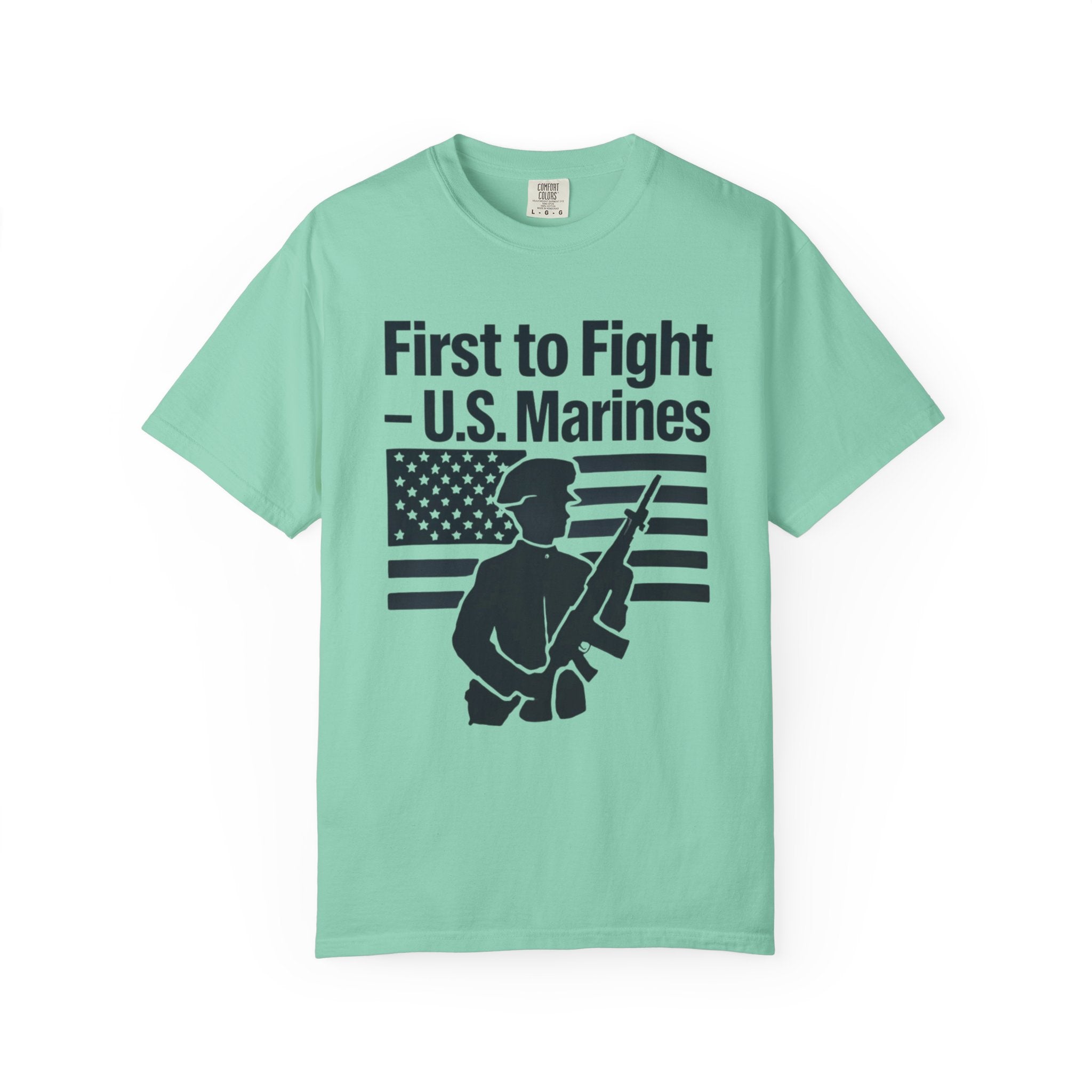"First to Fight" Unisex Garment-Dyed T-shirt