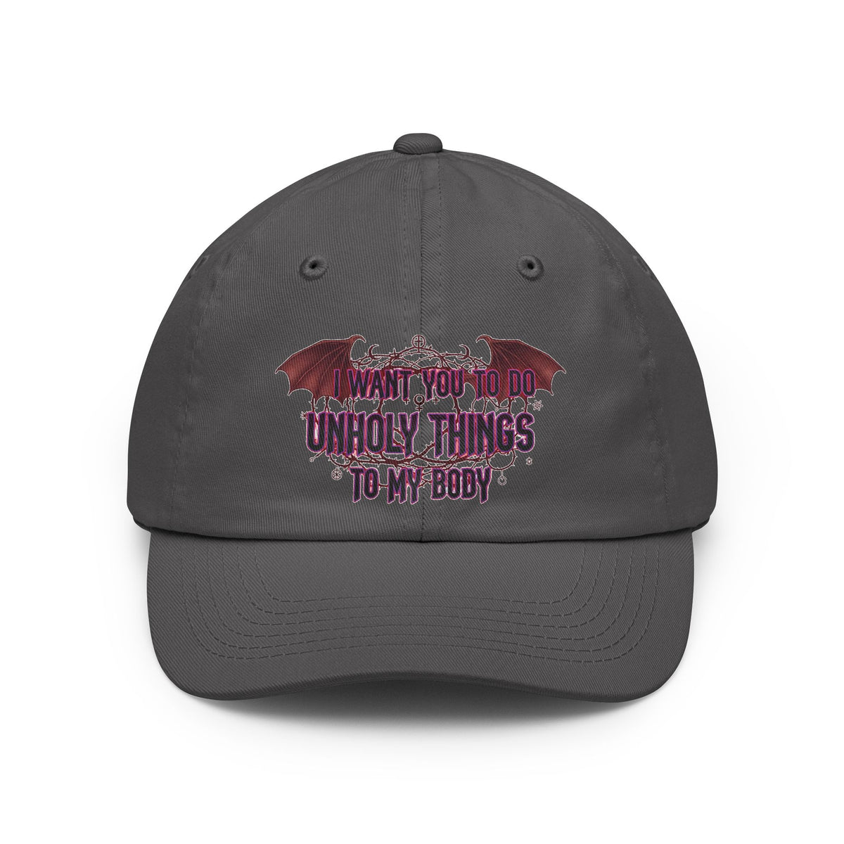 Color: Charcoal | Unholy Things Dad Hat