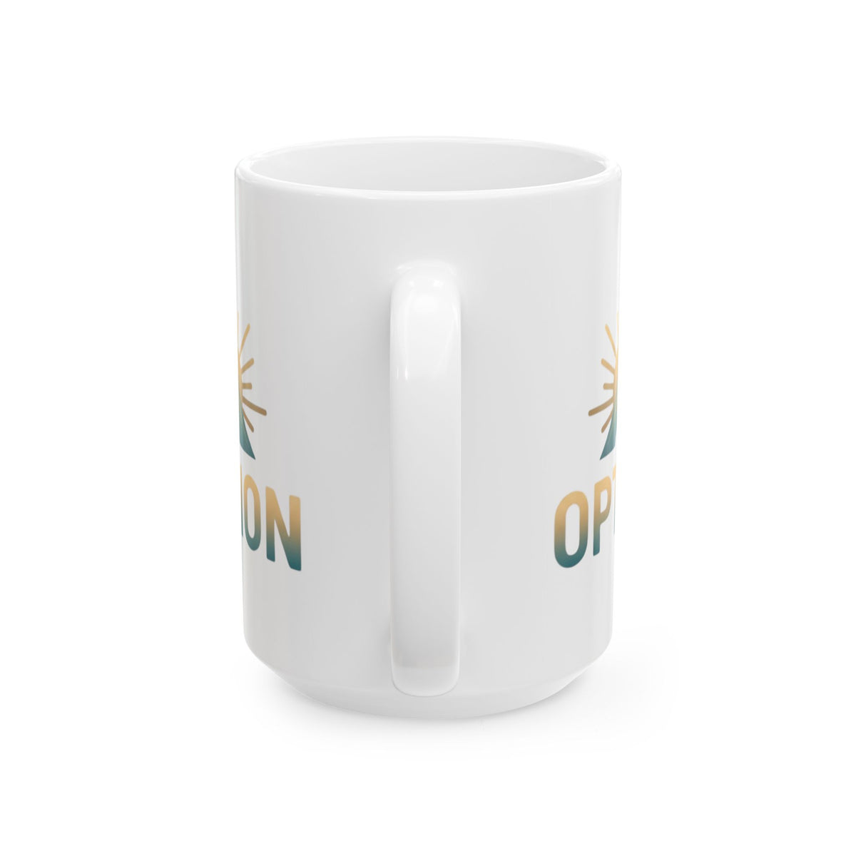 "Obstacle Or An Opportunity" White Ceramic Mug — Graphic