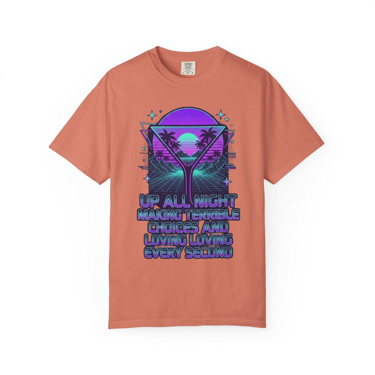 "Up All Night" Unisex Garment-Dyed Tee