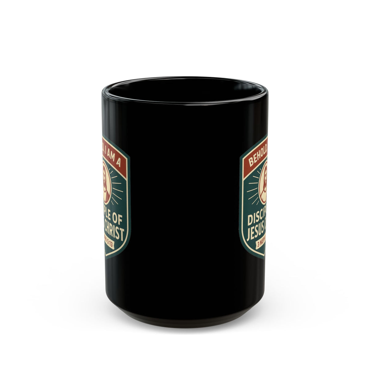 "Disciple of Christ" Black Ceramic Mug