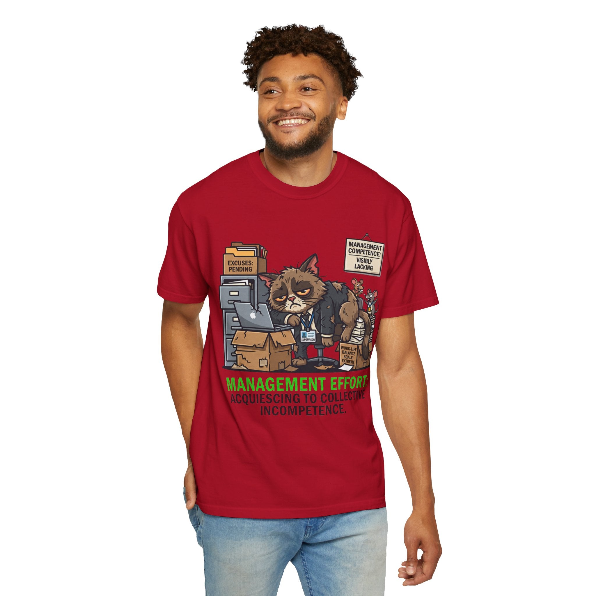"Acquiescing to Collective Incompetence" Unisex Garment-Dyed Tee
