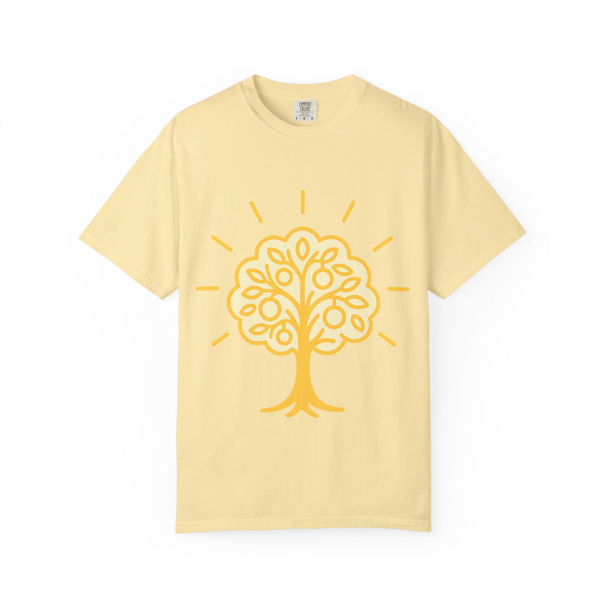 Color: Banana | Tree of Life Unisex Garment-Dyed T-shirt