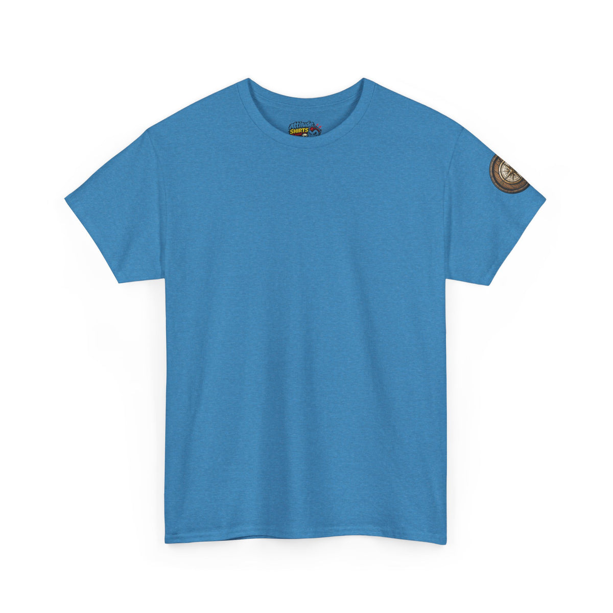 Color: Heather Sapphire | Barrel & Compass Brewing Premium Graphic Tee