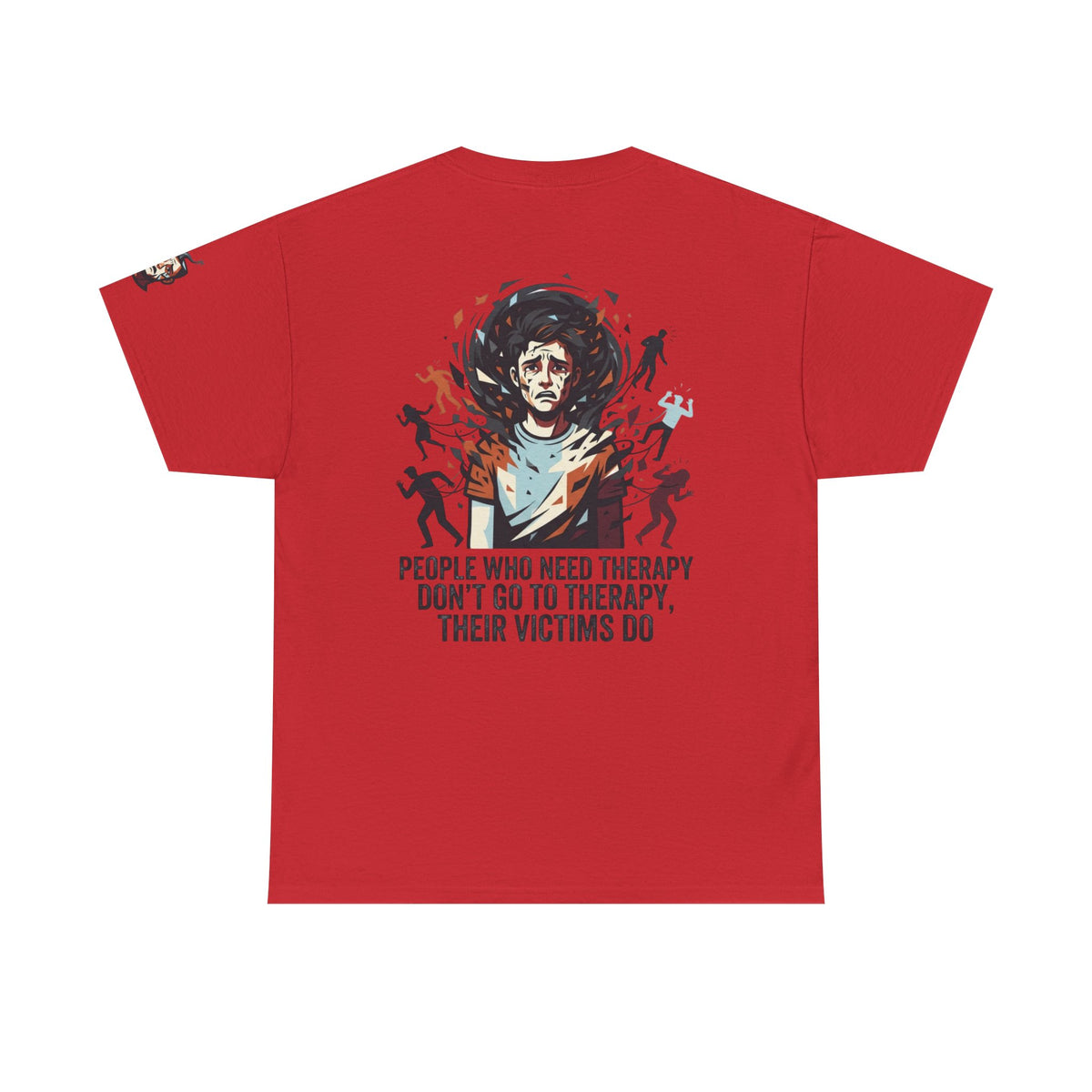 Color: Red | Therapy Needed Premium Graphic Tee