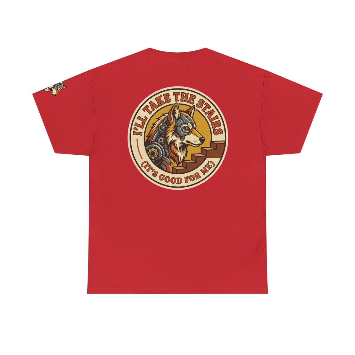 Color: Red | Tale the Stairs Premium Graphic Tee