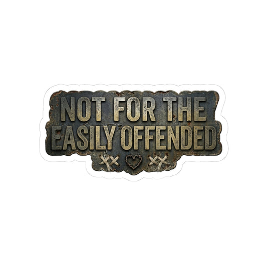 Fair Warning Label | Kiss-Cut Sticker — AttitudeShirts