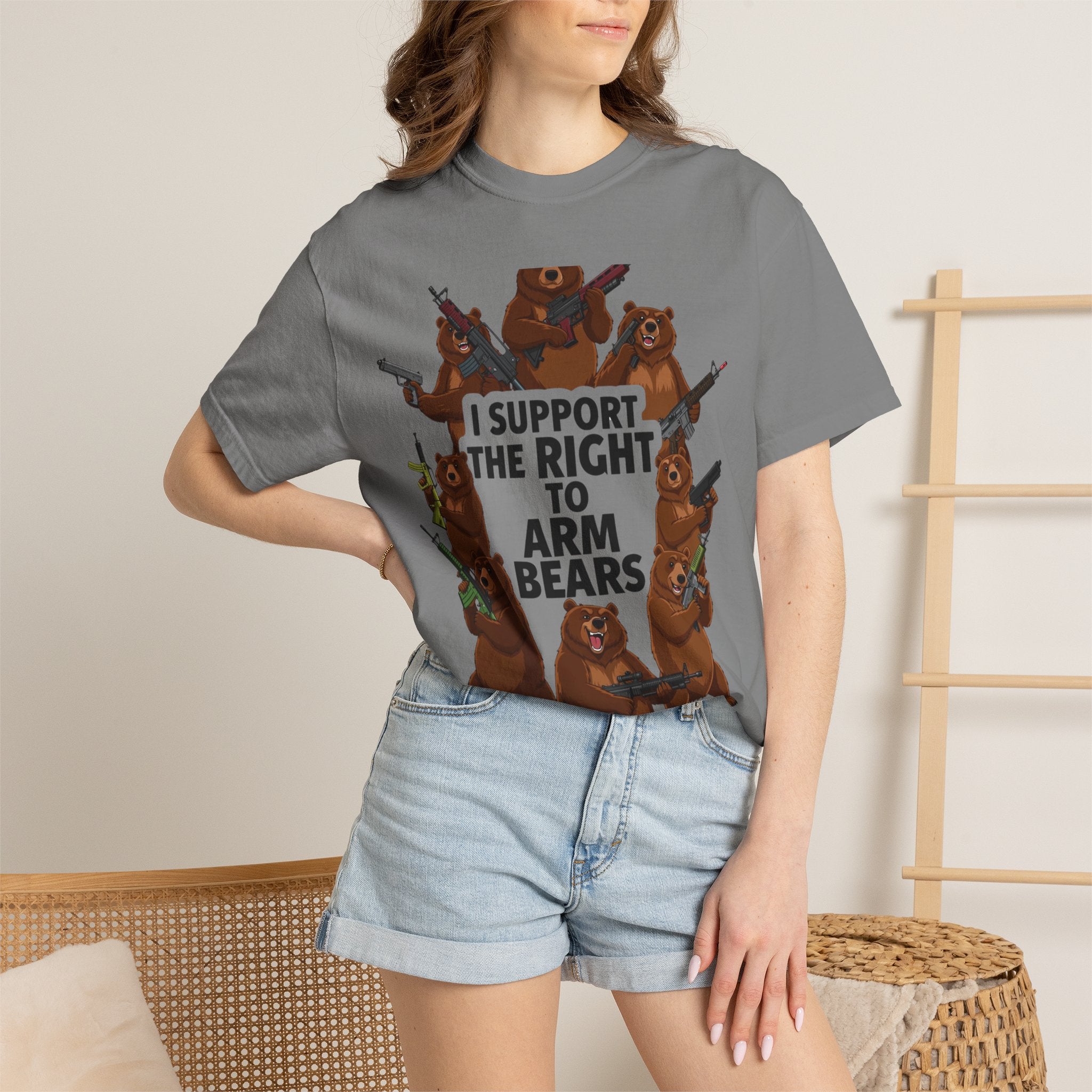 Arm Bears, Not People | Garment-Dyed Tee — AttitudeShirts