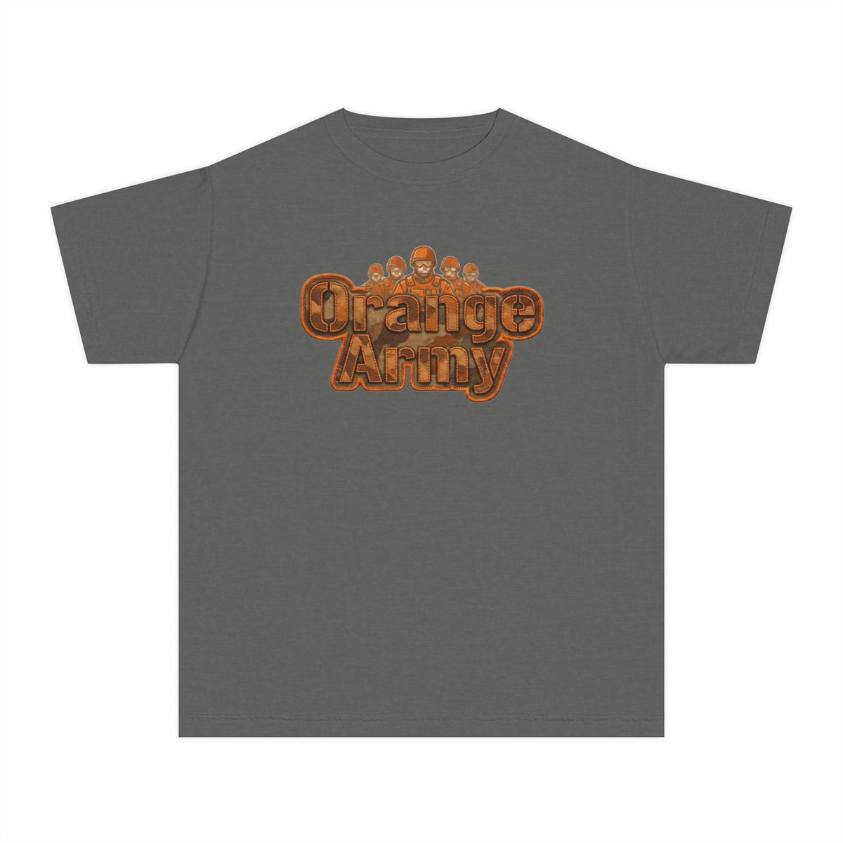 Color: Pepper | Orange Army: My Squad, My Colors | Youth Tee — AttitudeShirts