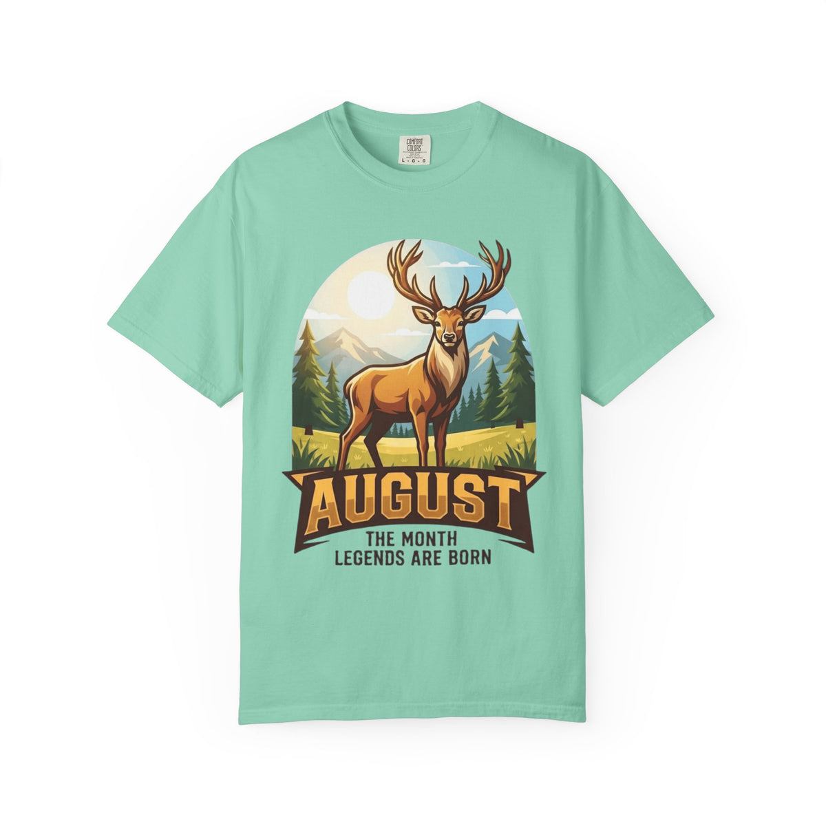 Color: Island Reef | August Legend Unisex Garment-Dyed Tee