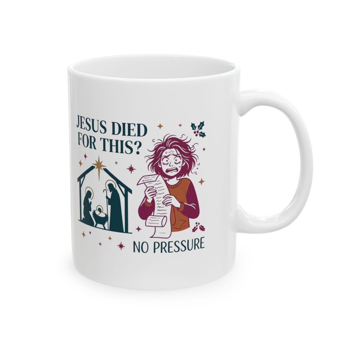"Jesus Died For This" White Ceramic Mug