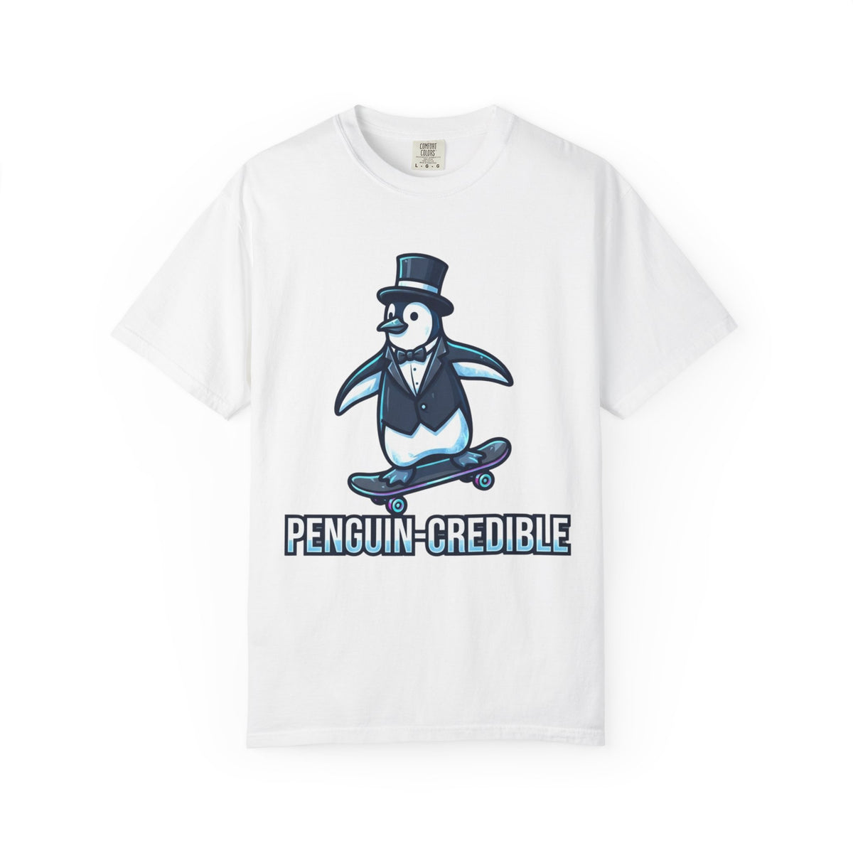 "Penguin Credible" Unisex Garment-Dyed Tee