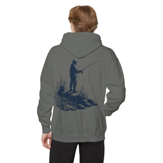 "Fishing" Garment-Dyed Hoodie