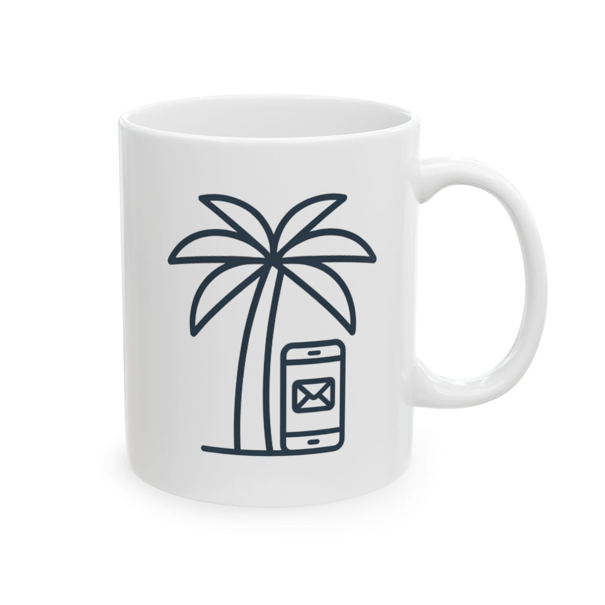 "Out of Office" White Ceramic Mug — Graphic