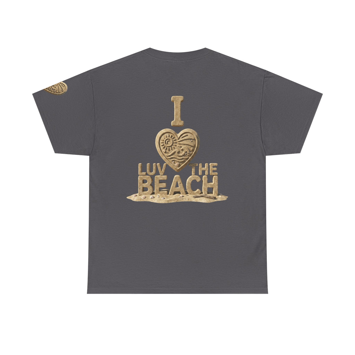 Color: Charcoal | I Luv The Beach Premium Graphic Tee
