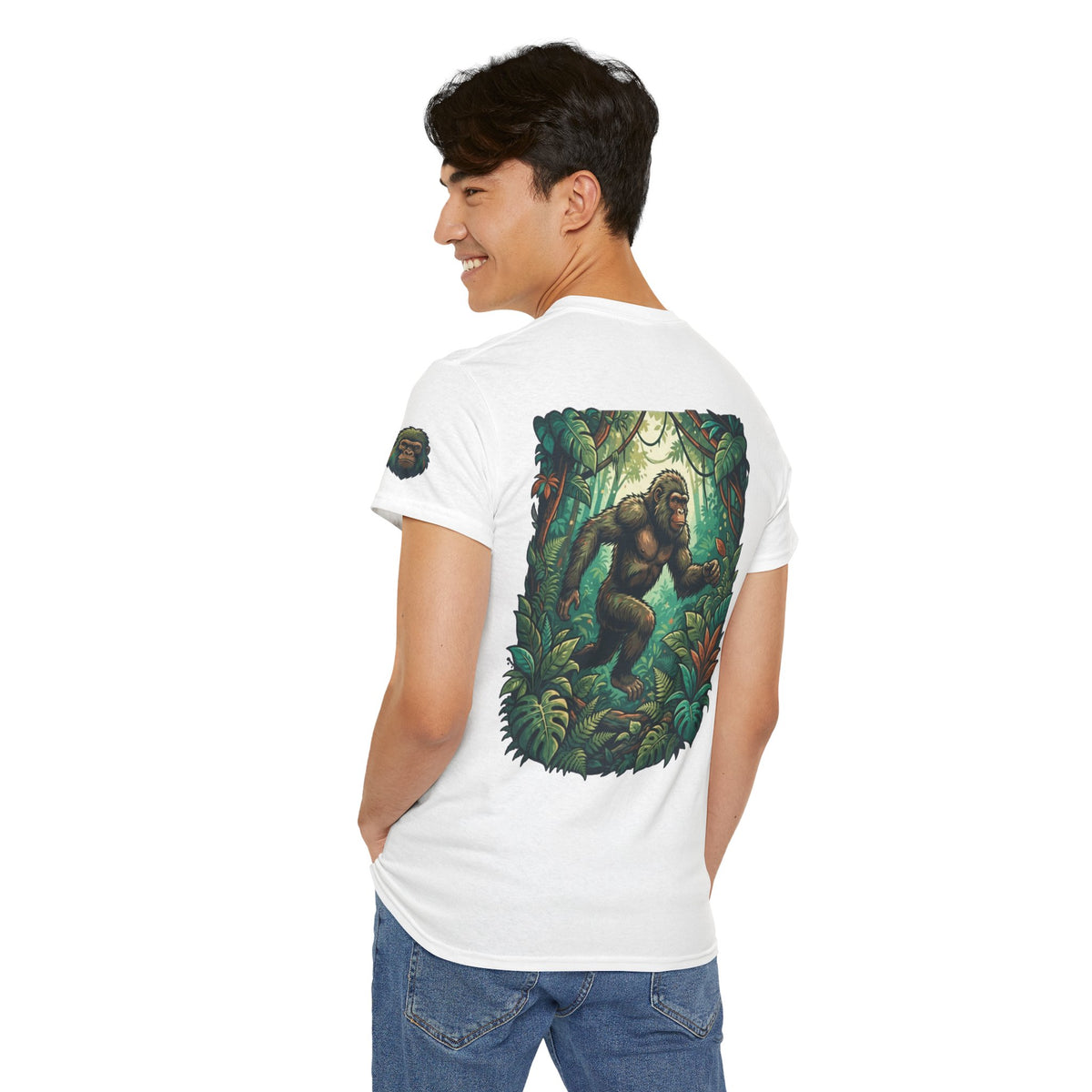 Color: White | The Bukit Timah Monkey Man (Singapore) Premium Graphic Tee