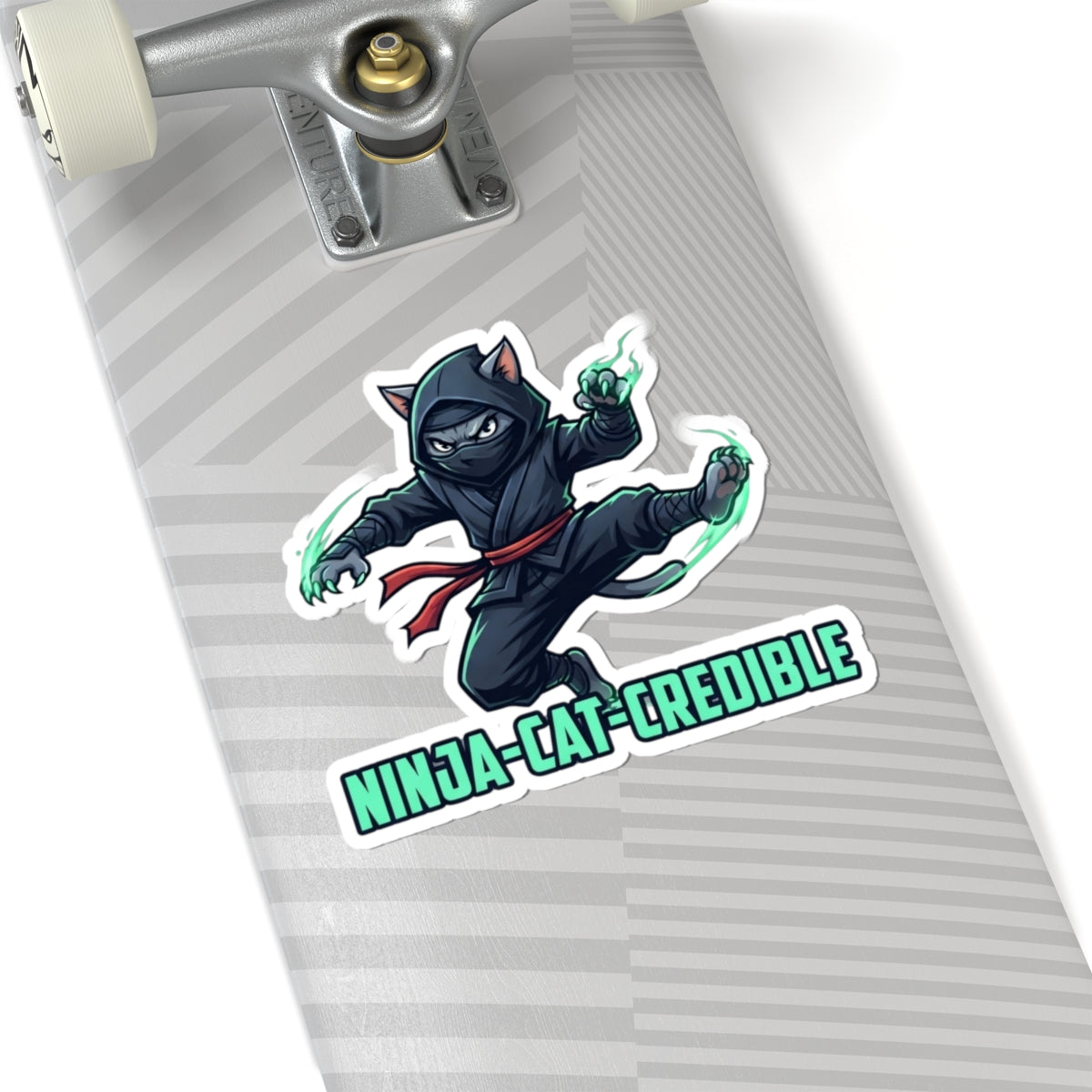 "Ninja Cat Credible" Sticker — Main