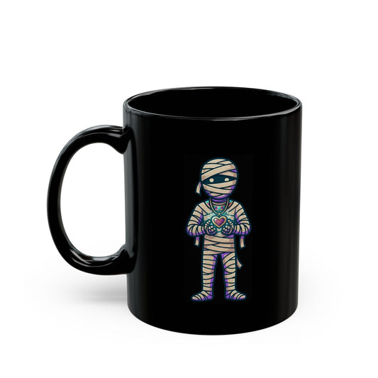 "Mummy" Black Ceramic Mug