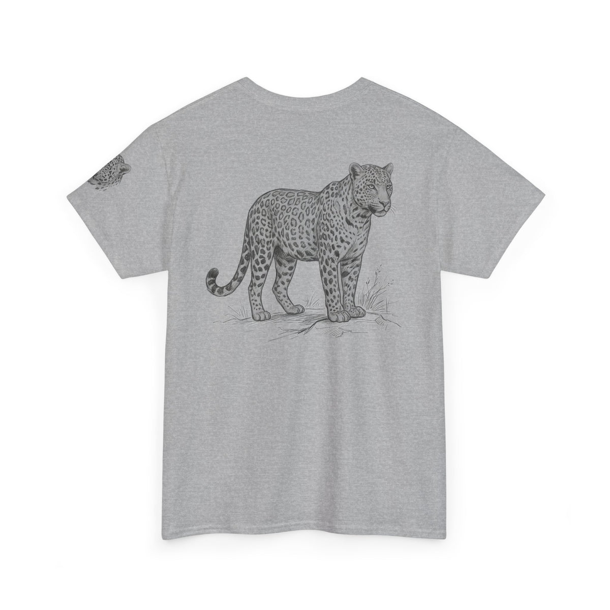 "Pencil Sketch Art Leopard" Premium Graphic Tee