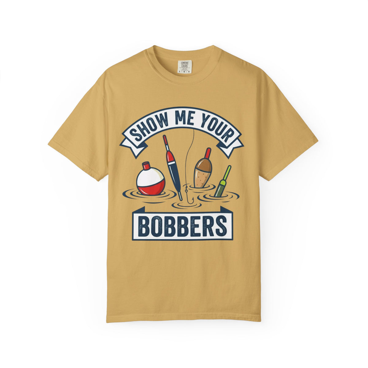 Color: Mustard | Show Me Your Bobber Unisex Garment-Dyed Tee