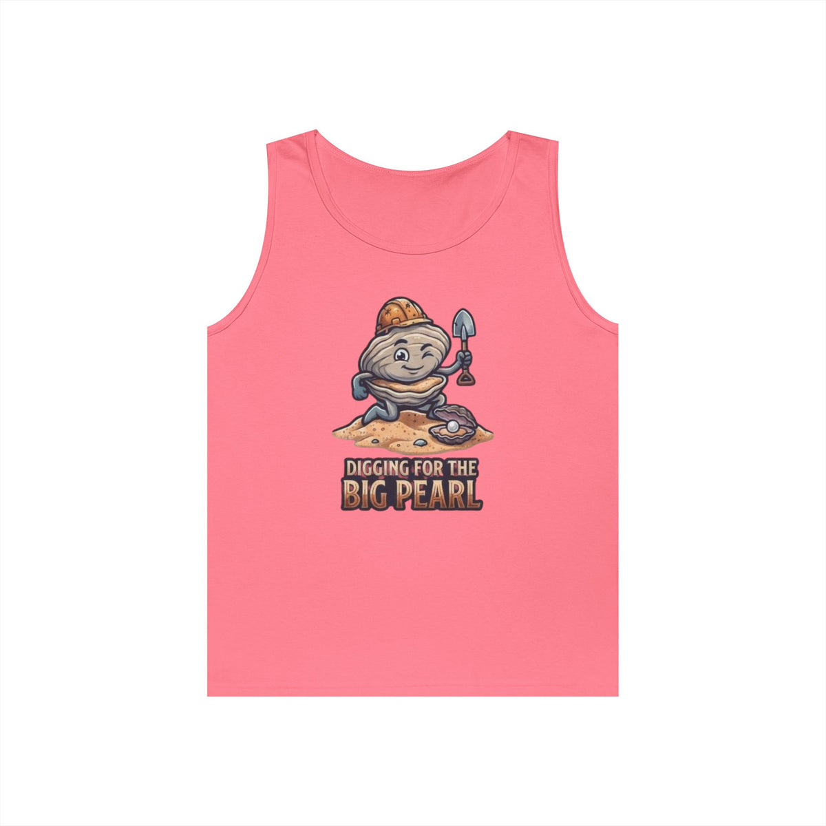 Color: Safety Pink | Digging For The Big Pearl Tank Top