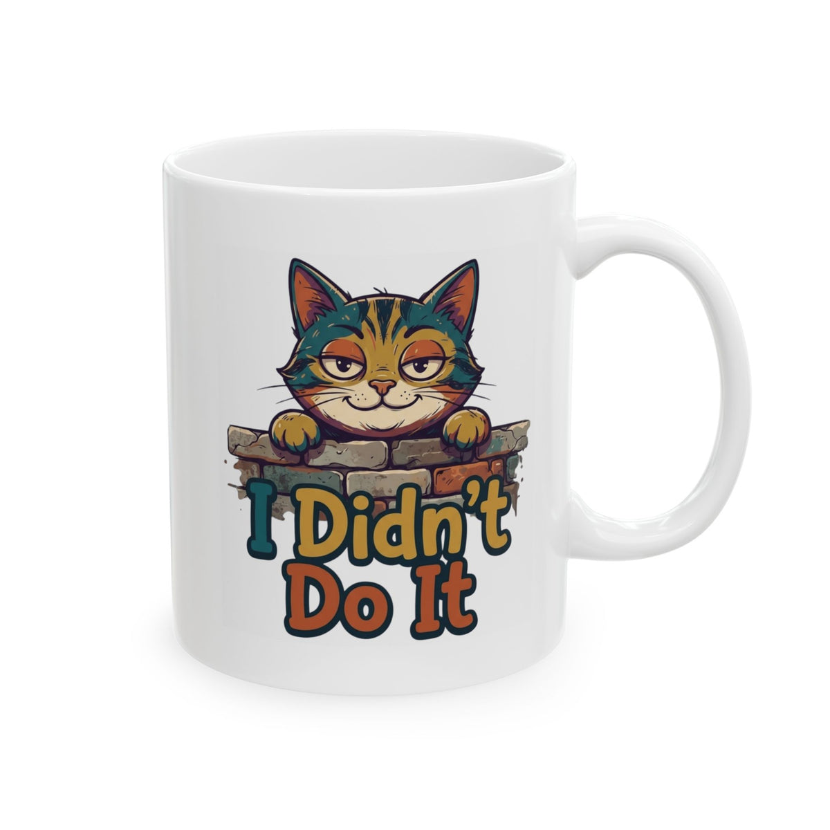 "I Didn't Do It" White Ceramic Mug