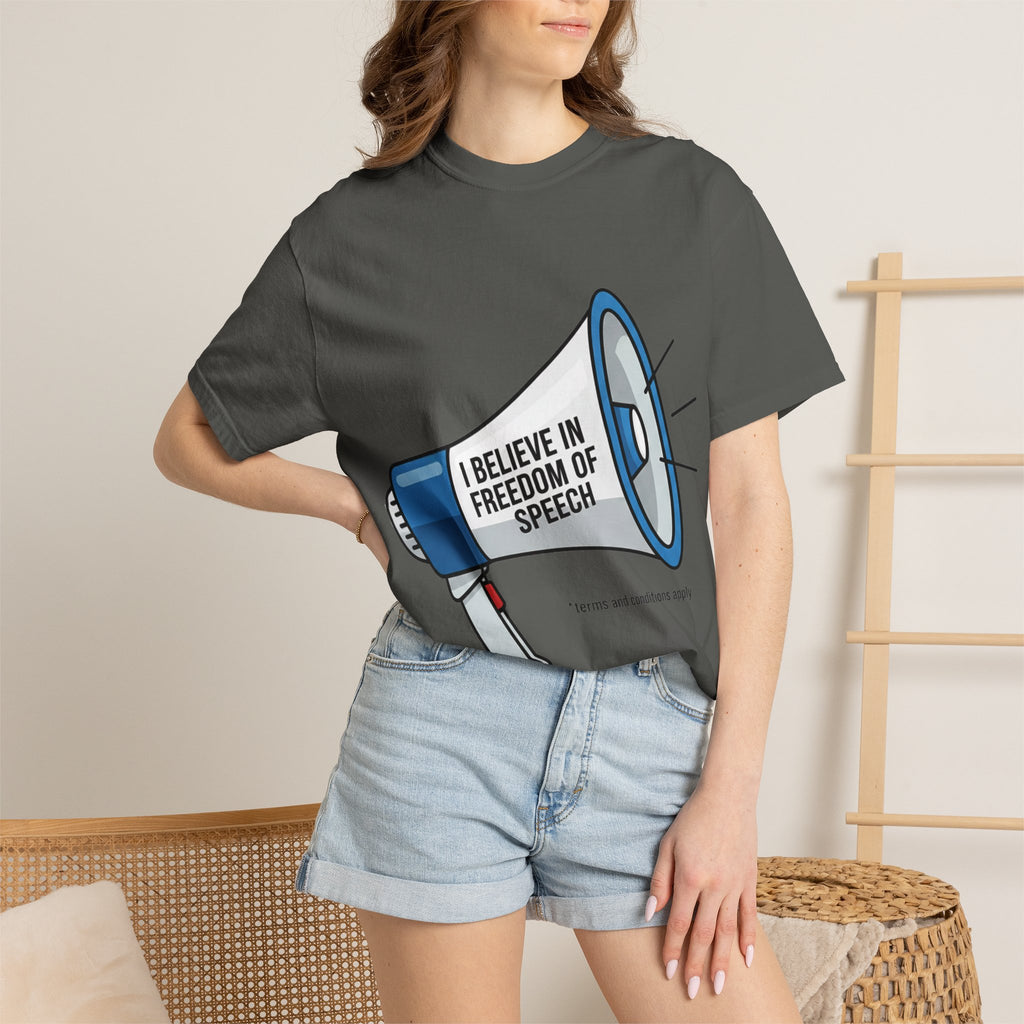 "Freedom of Speech" Unisex Garment-Dyed T-shirt