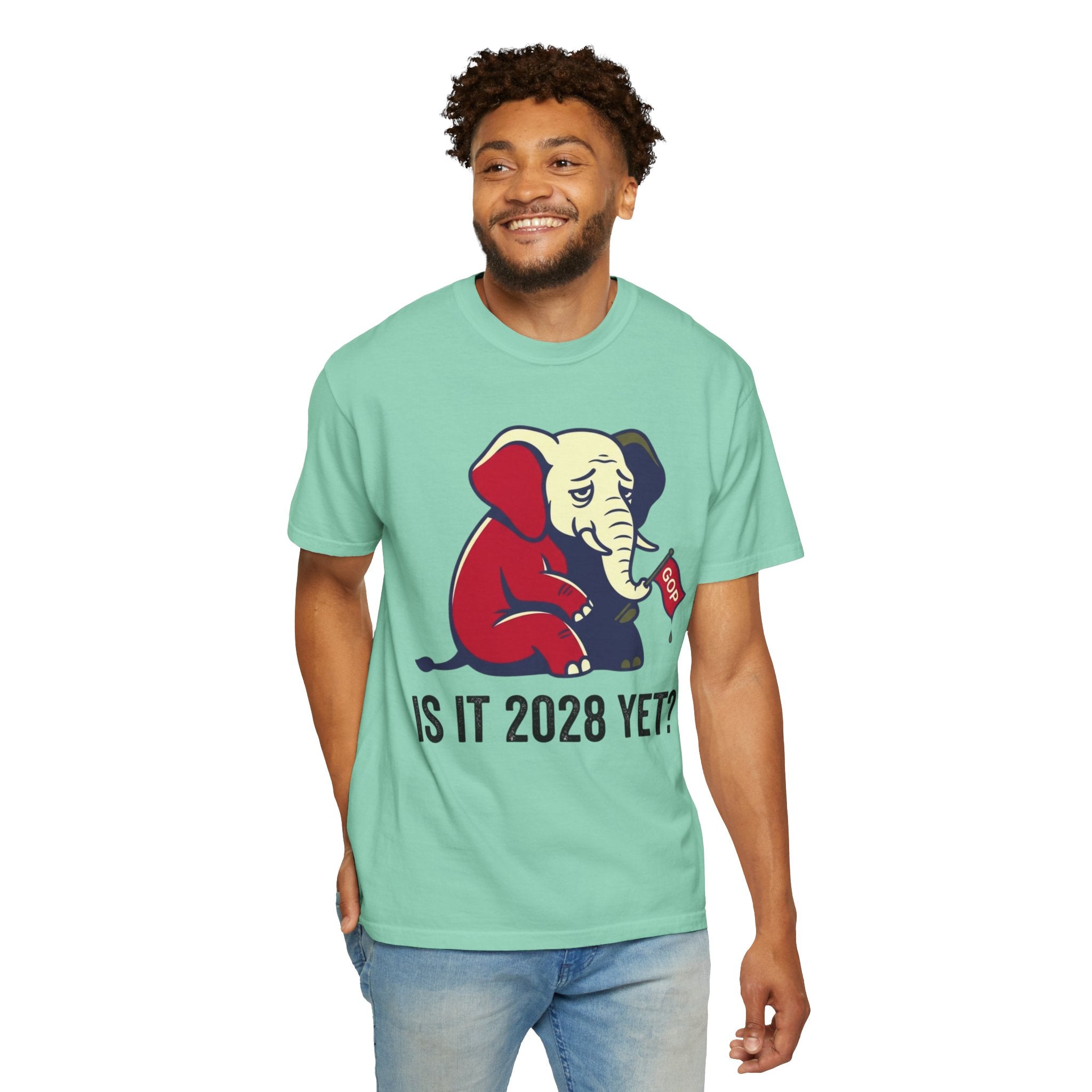 "Is It 2028 Yet" Unisex Garment-Dyed Tee