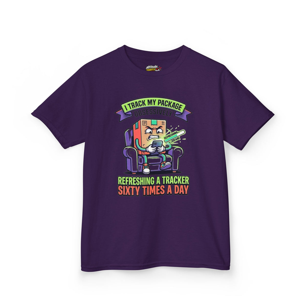 "I Track My Package Obsessively" Kids Tee