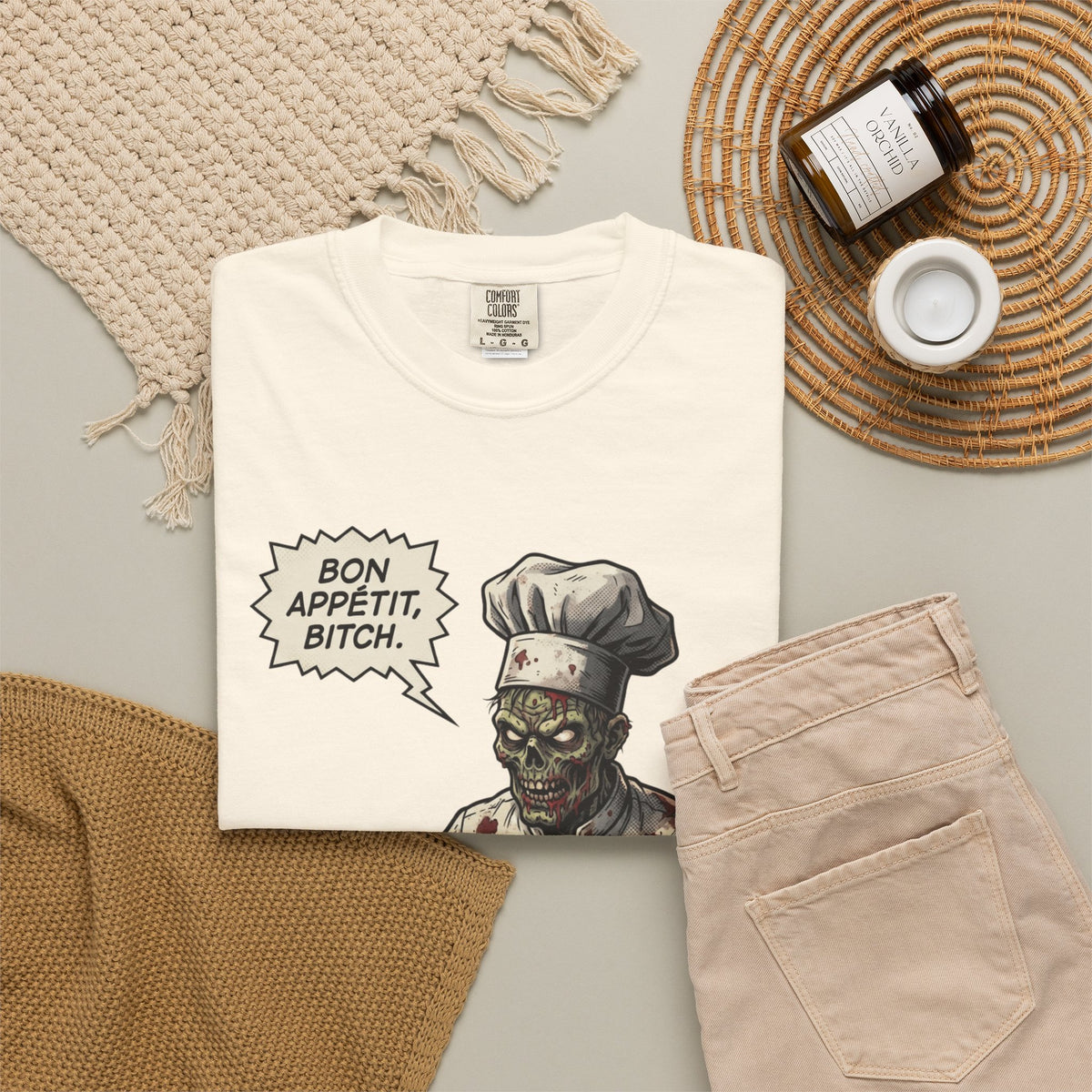 Bon Appetit Bitch Unisex Garment-Dyed Tee