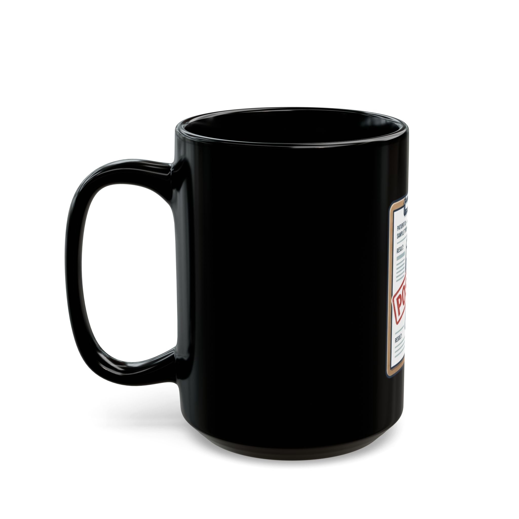 "False Positive IPA" Black Ceramic Mug — Graphic