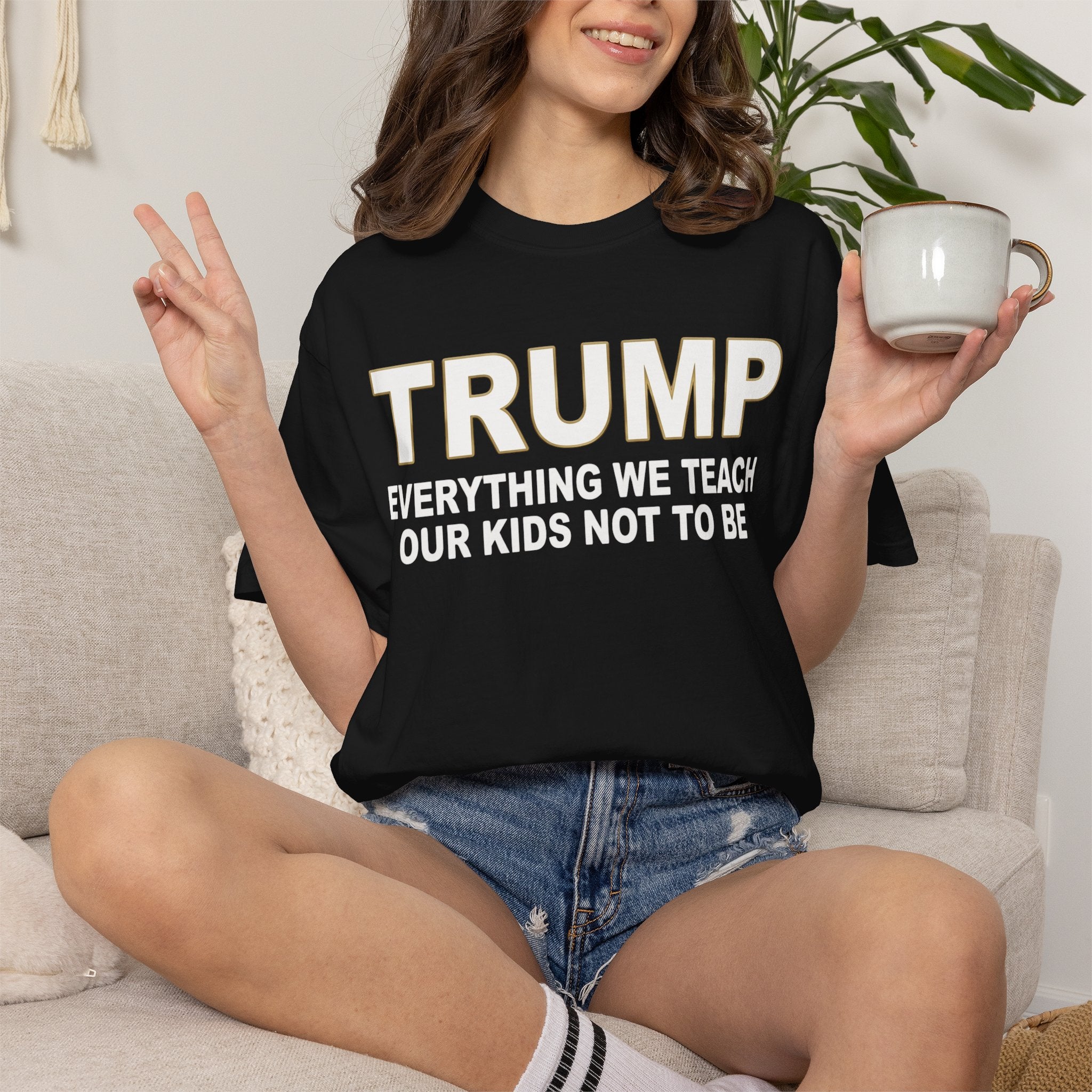 "Everything We Teach Our Kids Not To Be" Unisex Garment-Dyed Tee